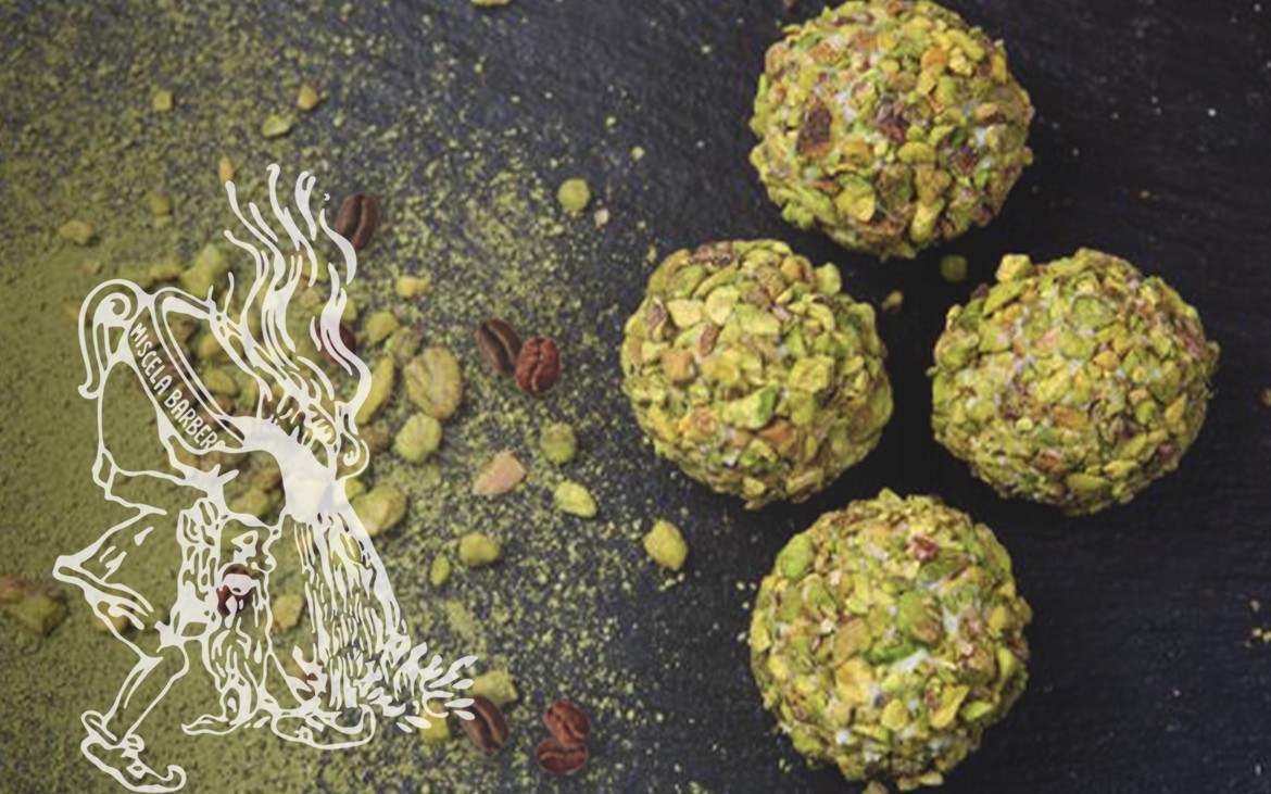 Tartufini pistacchio e caffè